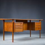 Danish Teak Desk by Peter Lovig Nielsen for Hedensted Mobelfabrik, 1961