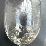 10 wine/water glasses 14.5 cm Cristal d'Arques Matignon Vintage model