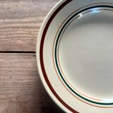 Set of 9 Gien flat plates, Gaston model