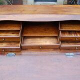 Louis xv period transitional walnut slant-front desk from the louis xvi era, 18th century