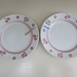 7 dessert plates in earthenware K G de Lunéville Model Danièle