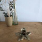 Bougeoir lotus en laiton