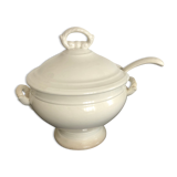 White and shady porcelain soup kitchen