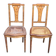 2 Art Deco chairs from the 1930s, solid wood and cane