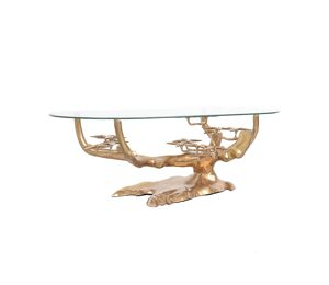 table basse Willy Daro - laiton 1970