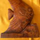 Wooden sculpture representing a langeac fish