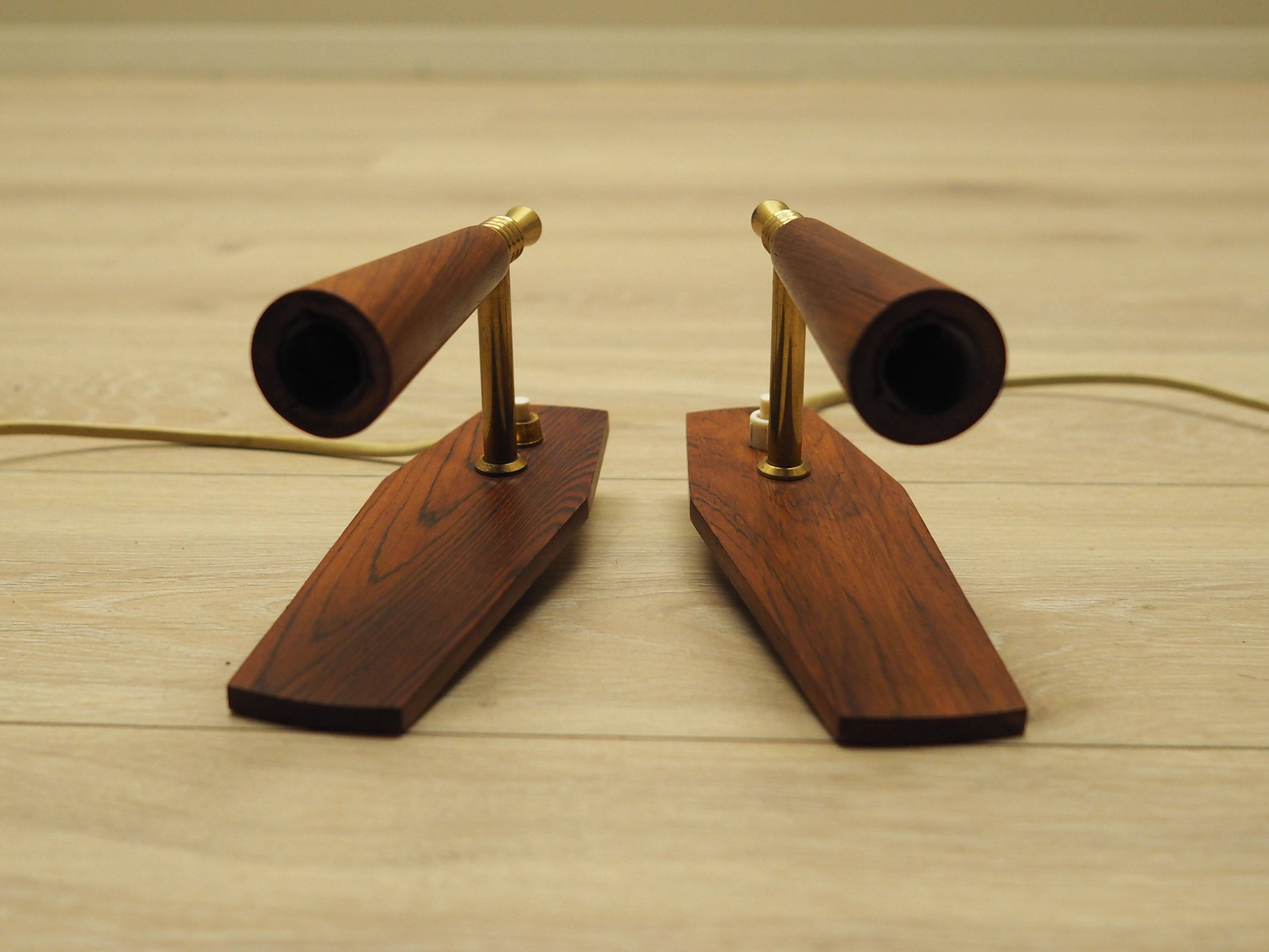 Set of two wall lamps, Danish design, 1970s, production: Denmark