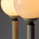 Paire de lampes en verre opalin, Tchécoslovaquie années 1970