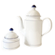 Seltmann Weiden porcelain coffee pot and sugar bowl, W Germany, 1980s