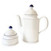 Cafetière et sucrier en porcelaine Seltmann Weiden, W Germany, années 1980