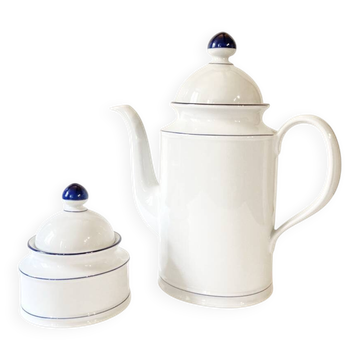 Cafetière et sucrier en porcelaine Seltmann Weiden, W Germany, années 1980