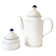 Seltmann Weiden porcelain coffee pot and sugar bowl, W Germany, 1980s