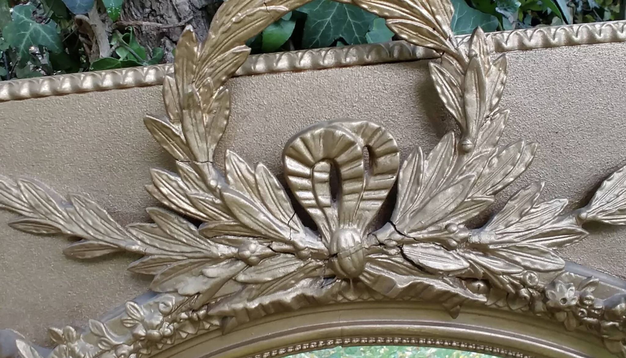 Trumeau Miroir de style Louis XVI 90x74