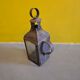 Antique french metal walking candle lantern. from around 1900.
