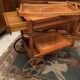 Serving table in blond cherrywood with removable top