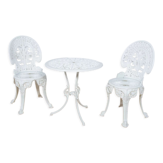 Victorian  Aluminium Garden Chairs, 1950s, Set of 3