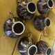 6 Maius-Giuge Vallauris ceramic teacups
