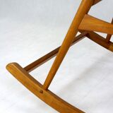 Mid-century rattan rocking chair, 1960s