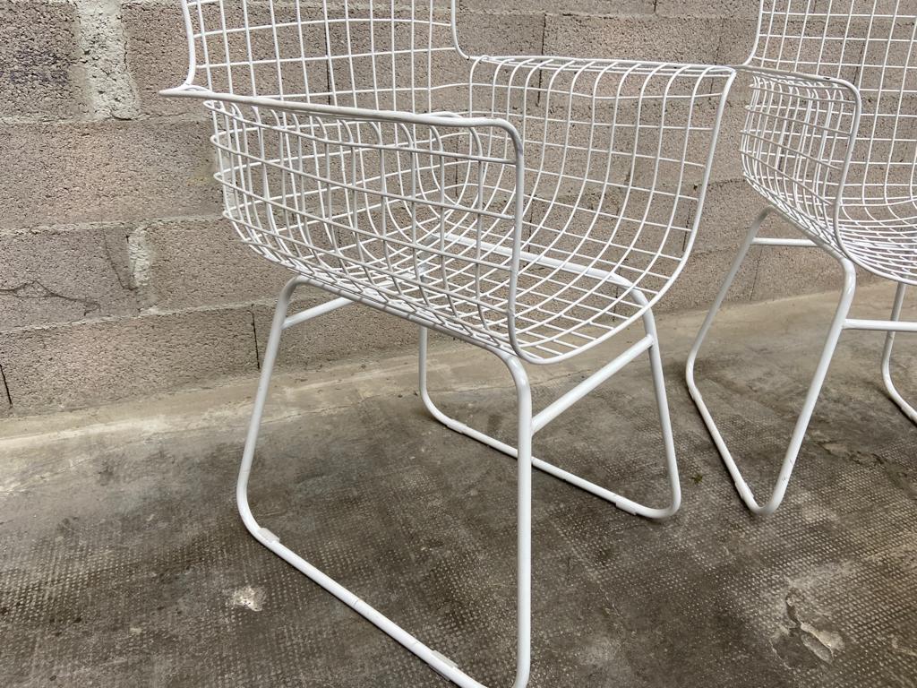Paire de fauteuils jardin terrasse fer
