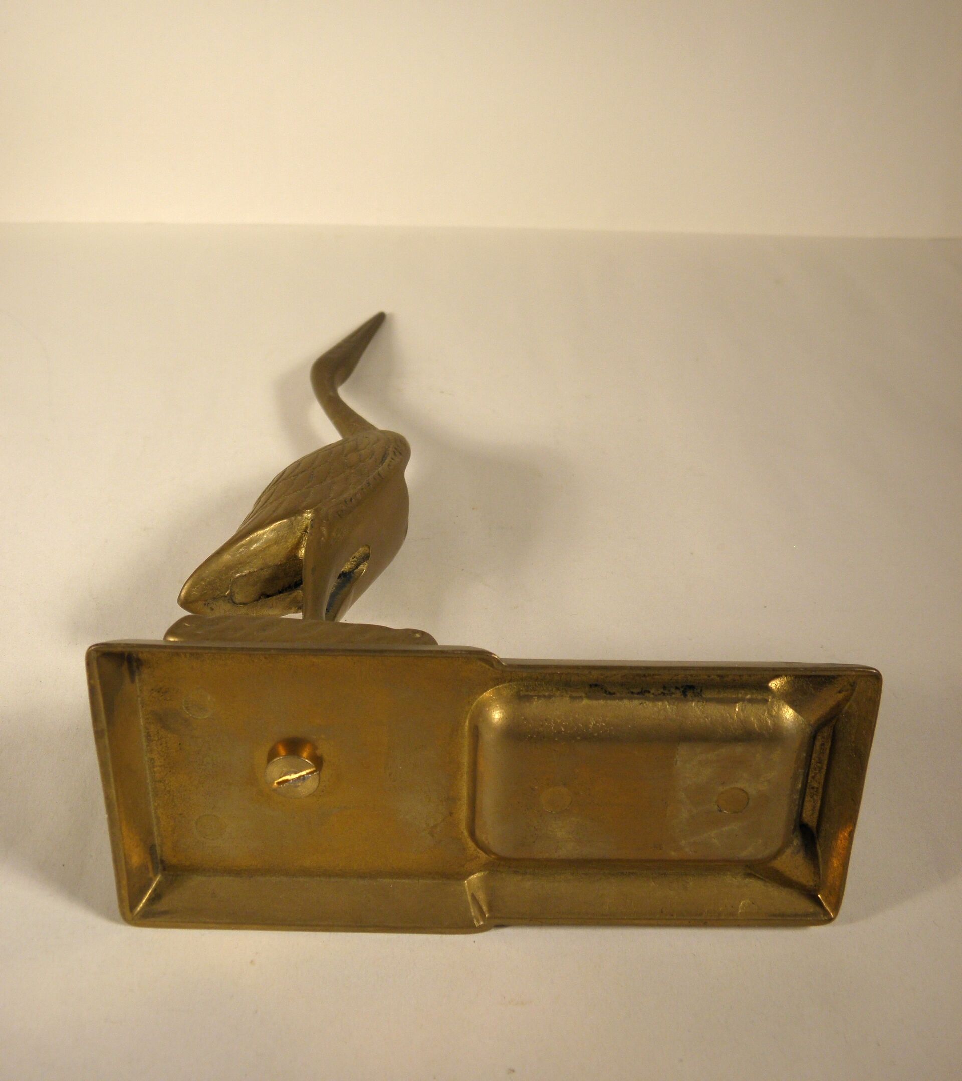 Brass "heron" ashtray