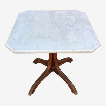 Table de salon ancienne dessus marbre
