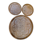 Coaster and bottle coaster set