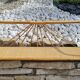 Bamboo and rattan wall shelf