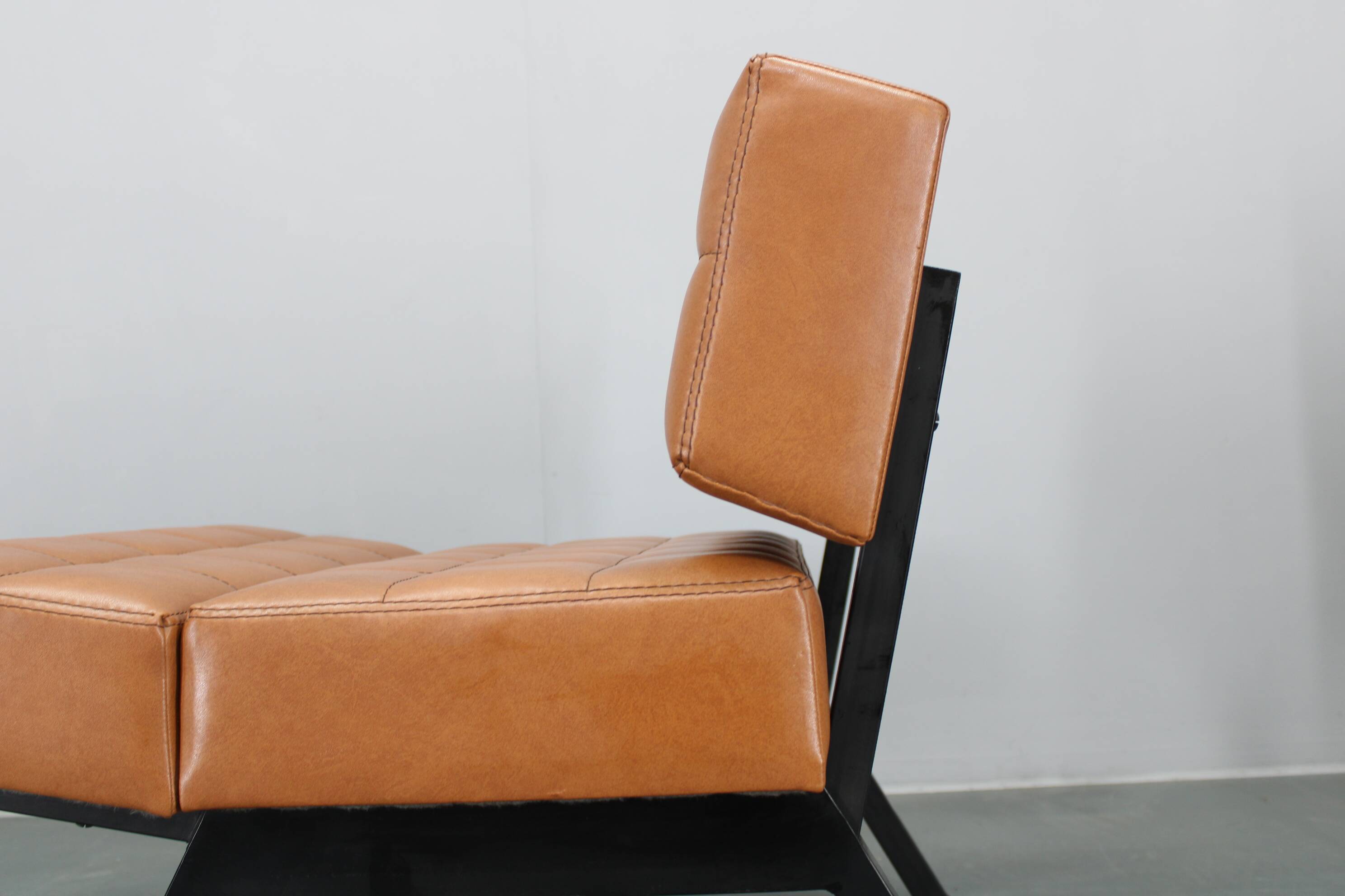 1970s Brevetti IPE Set Of Three RARE Convertible Lounge Chairs, Italy