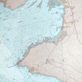 Estuary map of the Loire Croisic île Noirmoutier 1981