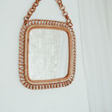 Rattan mirror vintage