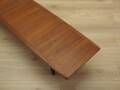 Danish teak sideboard in low architectural form, Scandinavian Modern design, 1970s