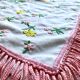 Nappe ancienne brodée 89 x102 cm
