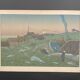 Lithographie par Henri Rivière Le Lever de la Lune