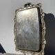 Silver metal rectangular butler tray