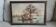 Old oil painting representing a landscape