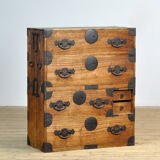 Japanese Tansu chest of drawers, circa 1870
