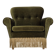 1970s, Danish lounge chair, low, furniture velour, ash wood legs.