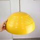 Lampe vintage restaurée en métal jaune, années 80