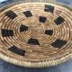 Basket straw bowl origin African hand weave 34 cm