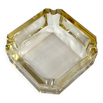 Baccarat Art Deco crystal square ashtray