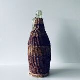 Vintage bottle with wicker