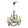 Vintage Italian Macaroni Murano  Blue Chandelier