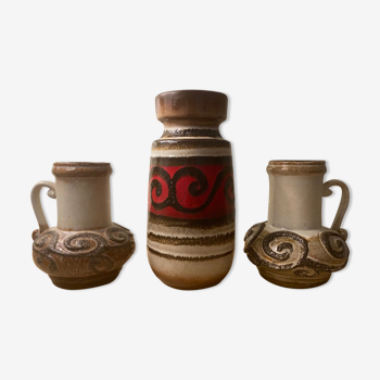 Set de 3 vases West Germany