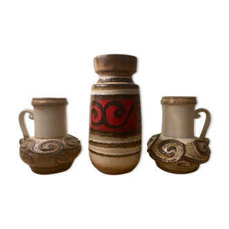 Set de 3 vases West Germany