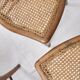Set of 5 old cane chairs.