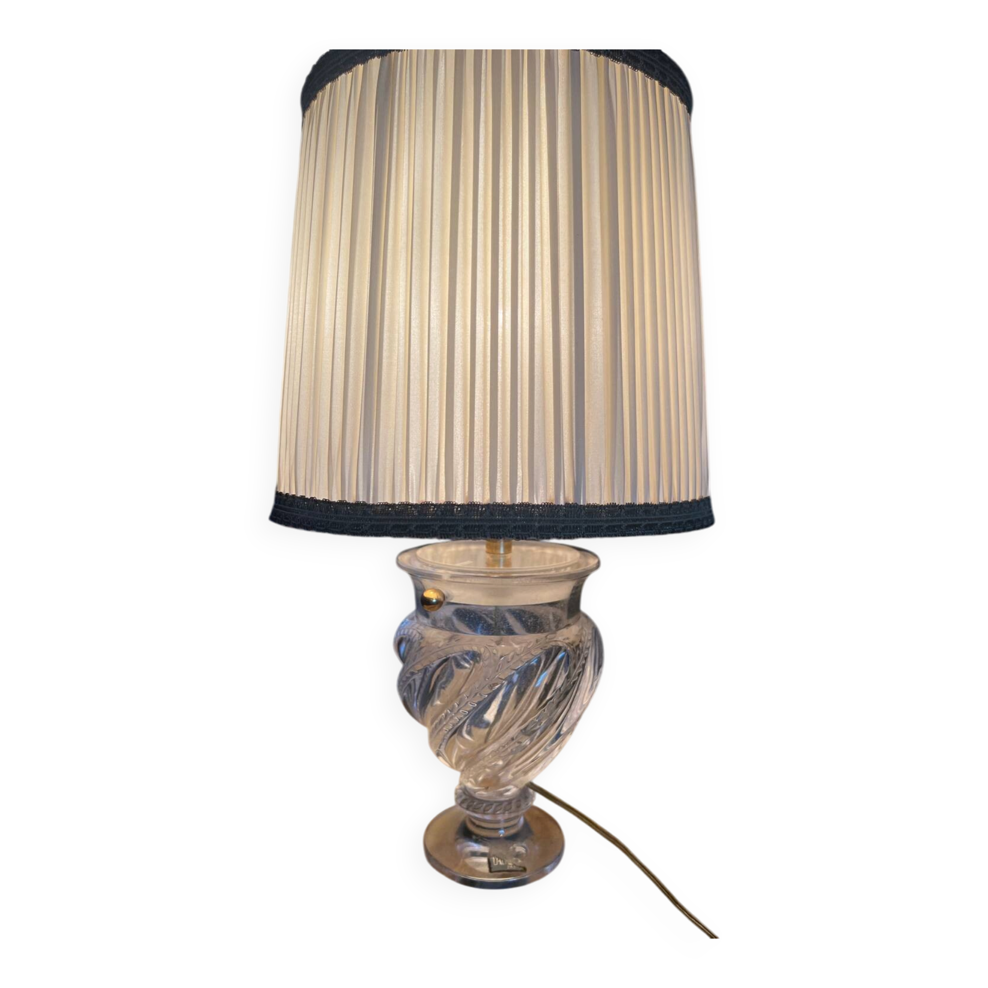 Lampe "Bamako" en cristal de Lalique France - Vintage vers 1970