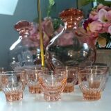 Art Deco Rosaline Liqueur Service - French - Vintage