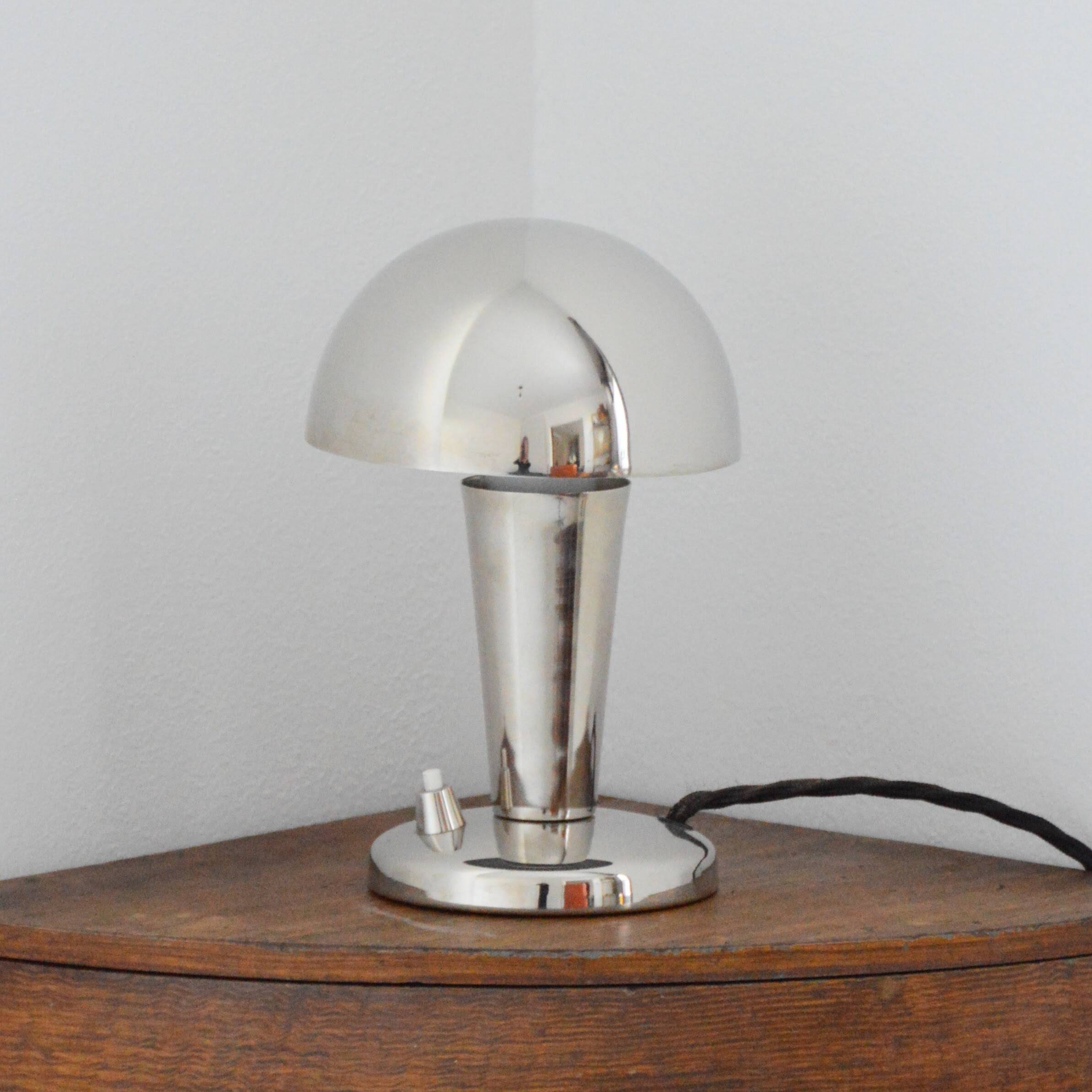 Chrome mushroom table/bedside/desk lamp 1950s