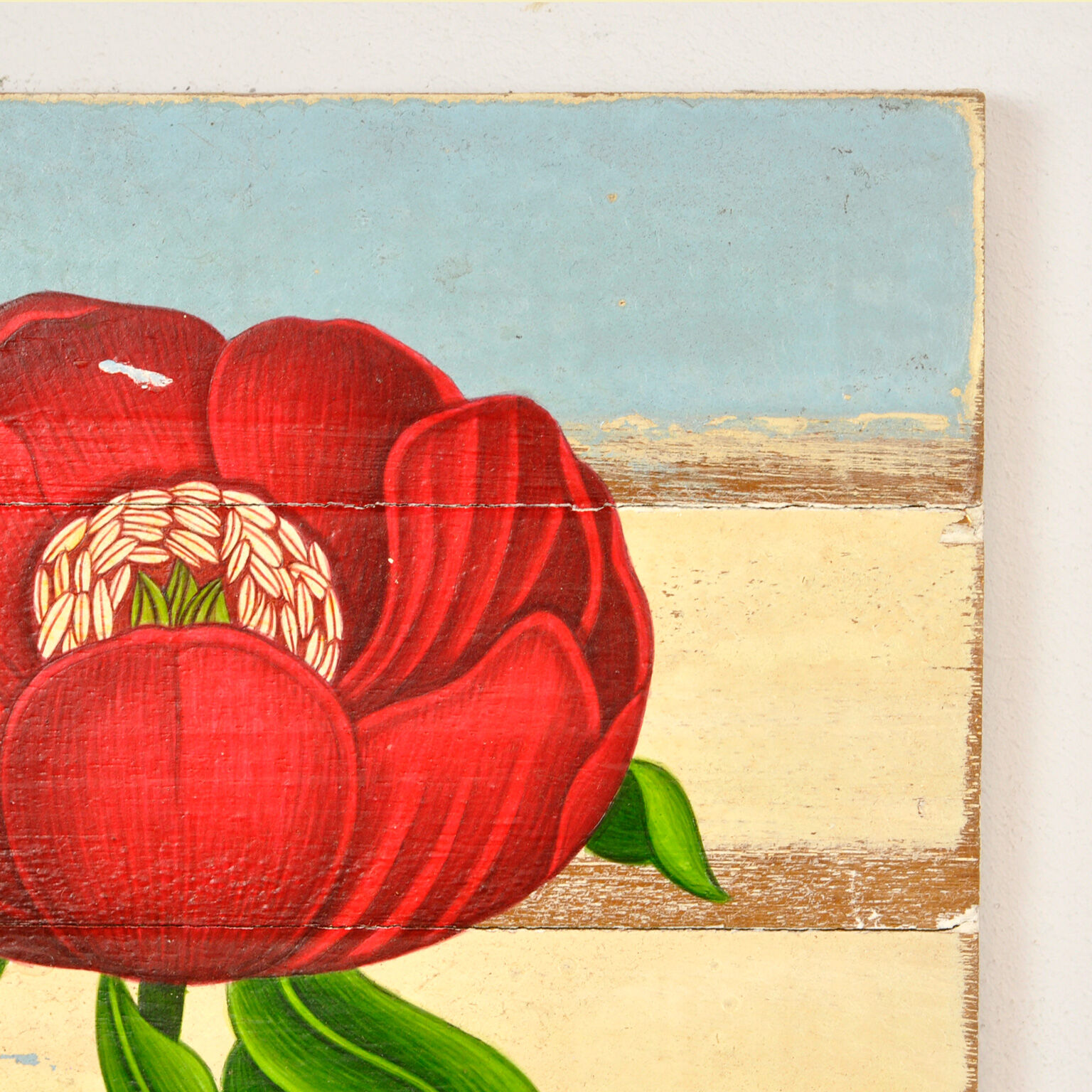 Painting on driftwood