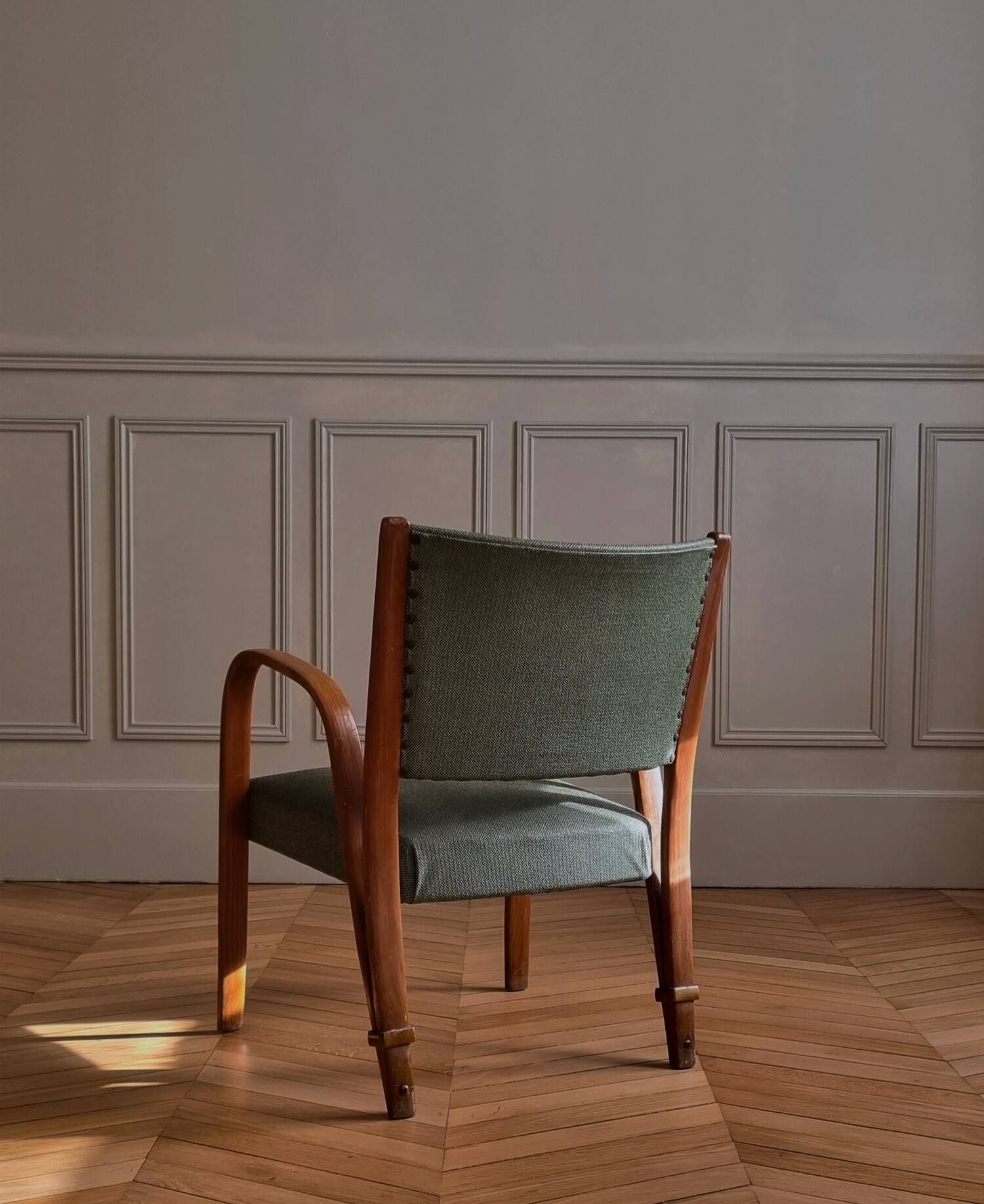 Fauteuil Bow Woods par Wilhem Von Bode pour Steiner